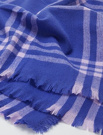 Manta aos quadrados 160 x 130 cm - Kiabi Home