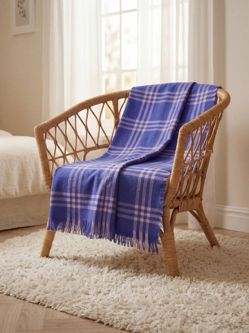 Manta aos quadrados 160 x 130 cm - Kiabi Home - Kiabi