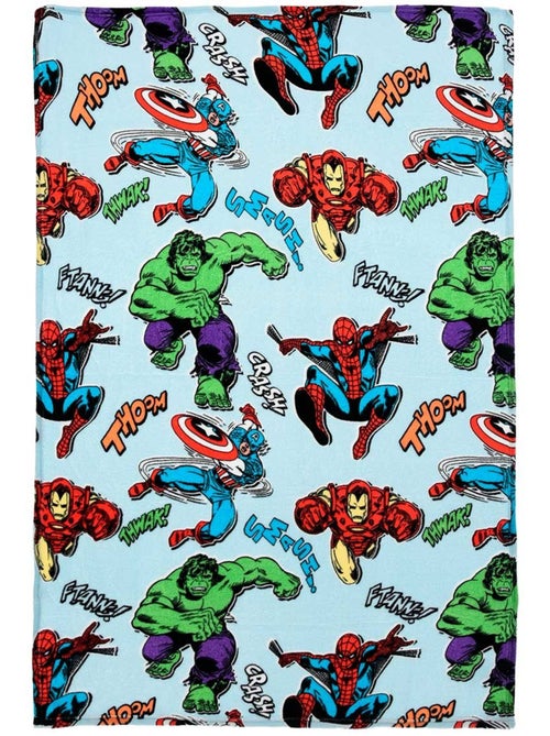 Manta azul menino avengers - licença oficial - Kiabi Manta azul menino avengers - licença oficial - Kiabi