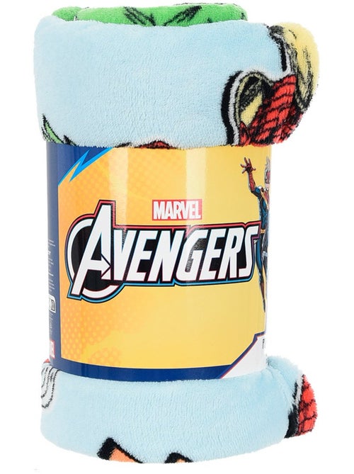 Manta azul menino avengers - licença oficial - Kiabi Manta azul menino avengers - licença oficial - Kiabi