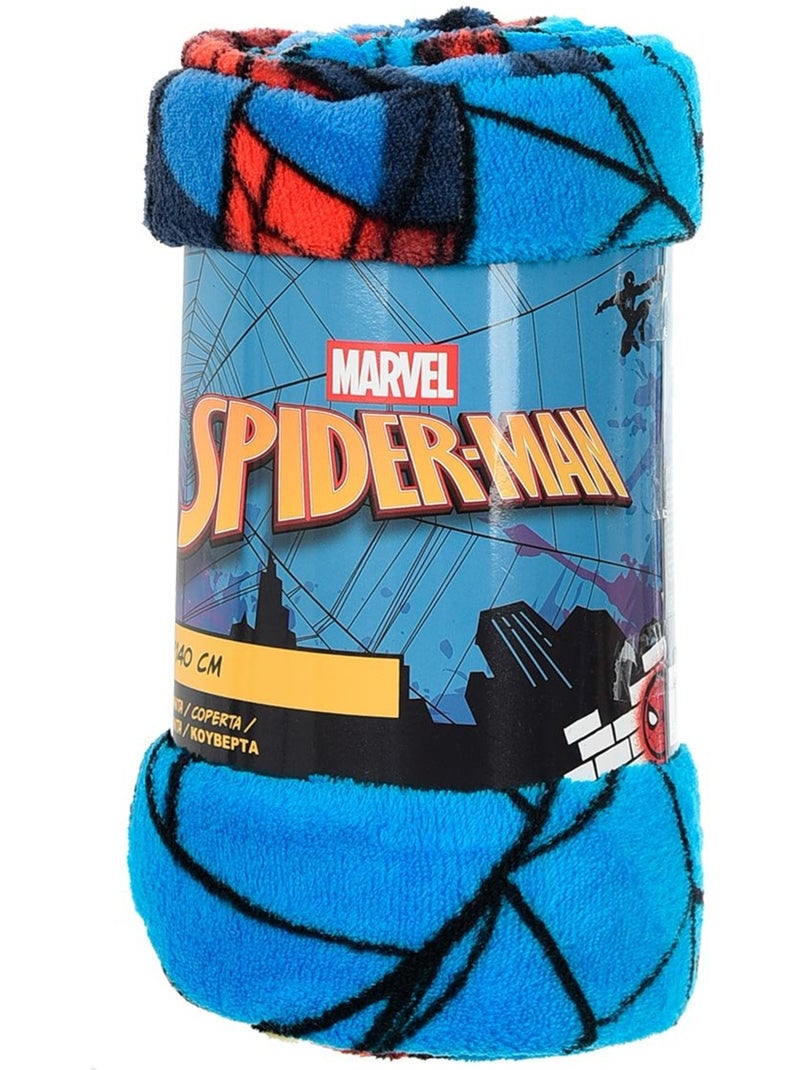 Manta azul menino spiderman - licença oficial Azul - Kiabi