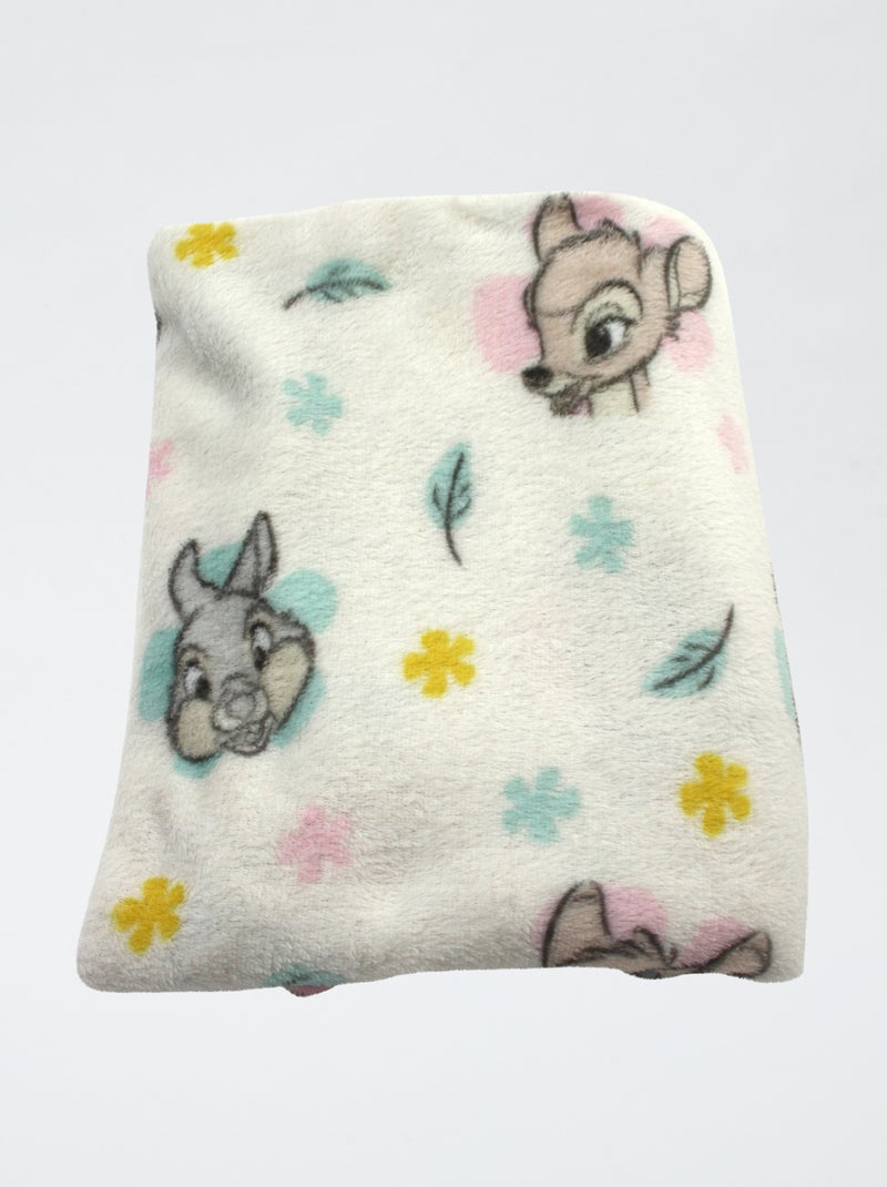 Manta com padrão 'Bambi' Bege - Kiabi