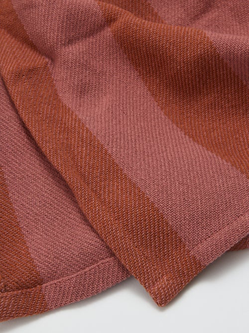 Manta de algodão às riscas - Kiabi Home - Kiabi