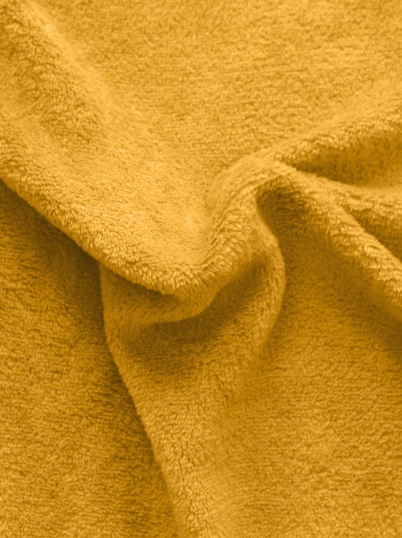 Manta de lã simples Amarelo-mostarda - Kiabi