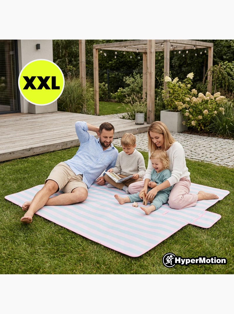 Manta de piquenique hypermotion 150 x 200 cm: impermeável, resistente e compacta Azul - Kiabi