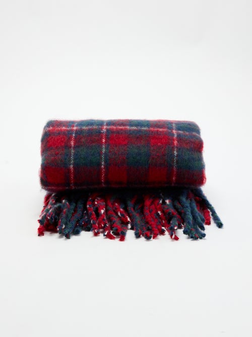 Manta de polar com padrão xadrez tartan - KIABI Home - Kiabi Manta de polar com padrão xadrez tartan - KIABI Home - Kiabi