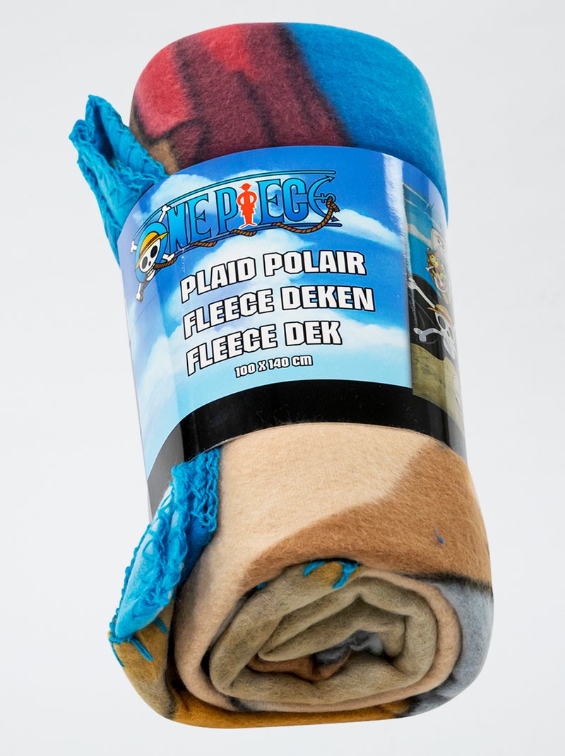Manta em micropolar 'One piece' Azul - Kiabi