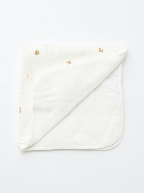 Manta estampada em algodão jersey e polar - Kiabi