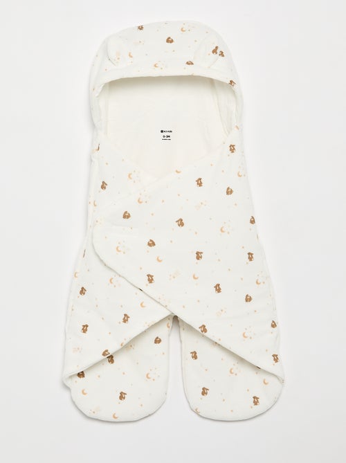Manta estampada em algodão jersey e polar - Kiabi