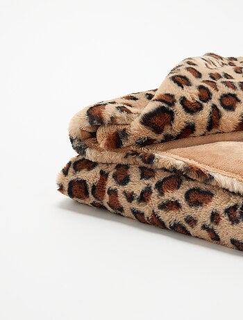 Manta estampada 'leopardo'