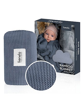 2 x Manta de bambu LIONELO – 75 x 100 cm – Manta para carrinho de bebé – Hipoalergénica