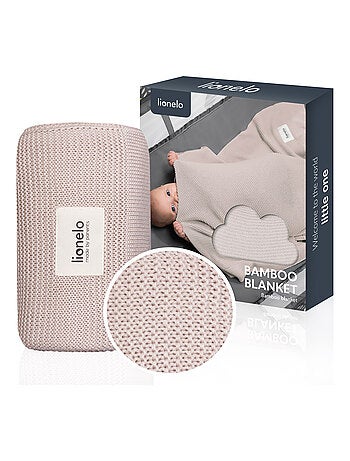 2 x Manta de bambu LIONELO – 75 x 100 cm – Manta para carrinho de bebé – Hipoalergénica