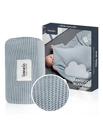 2 x Manta de bambu LIONELO – 75 x 100 cm – Manta para carrinho de bebé – Hipoalergénica