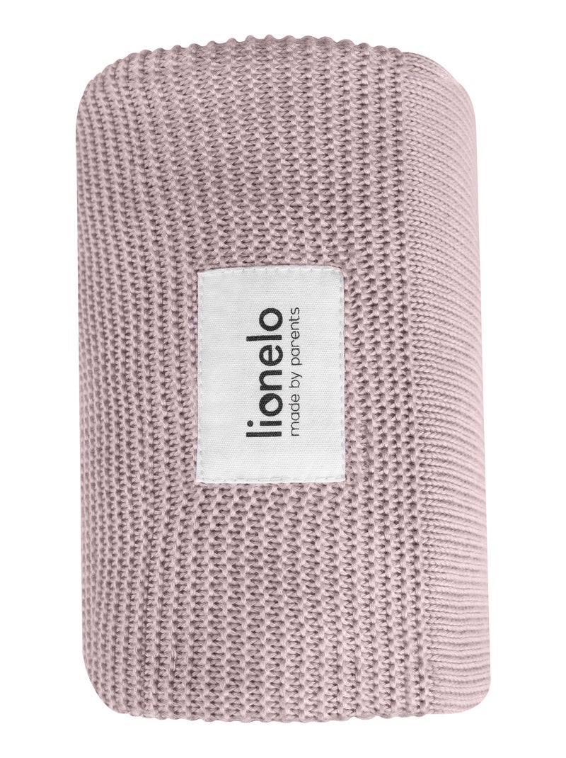 Manta para bebé 100% algodão LIONELO – Hipoalergénica – Antibacteriana – 100 × 75 cm Rosa - Kiabi