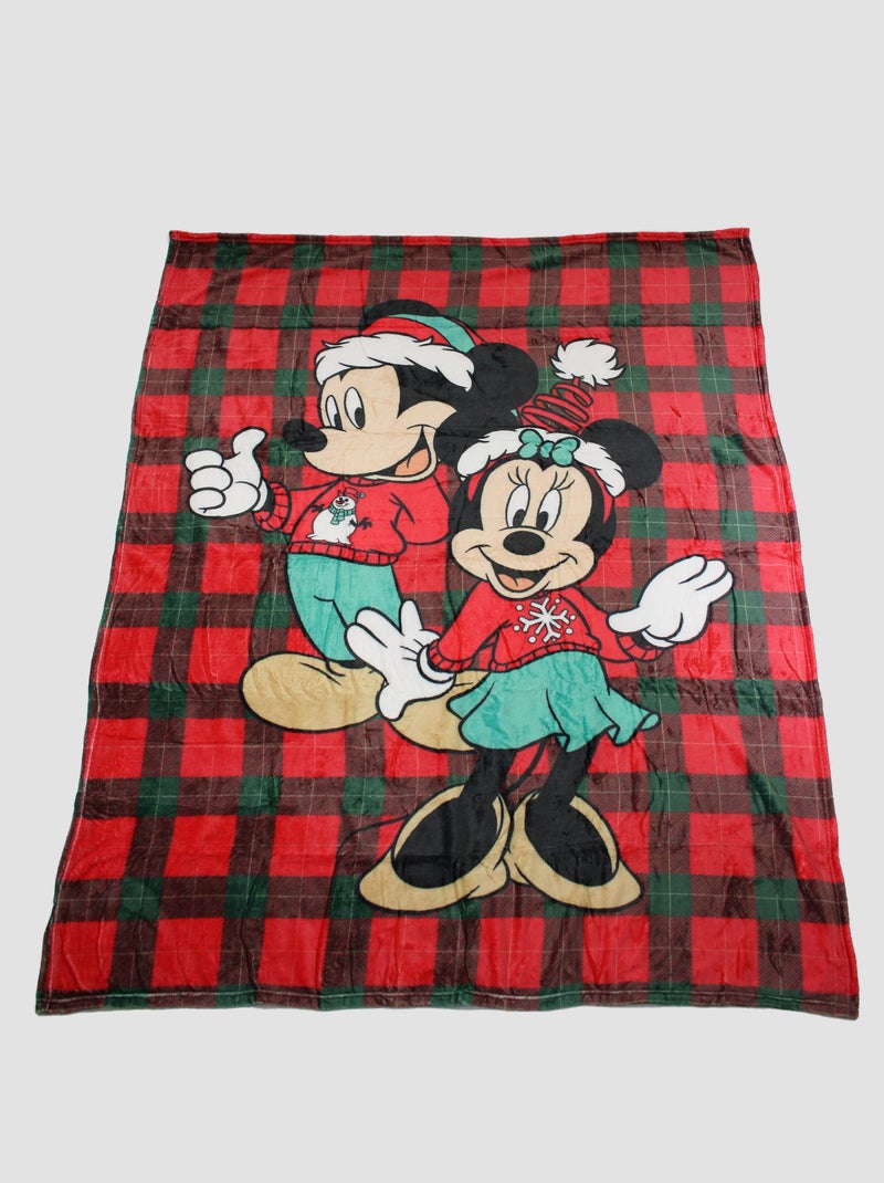Manta polar de Natal 'Minnie e Mickey' VERMELHO - Kiabi