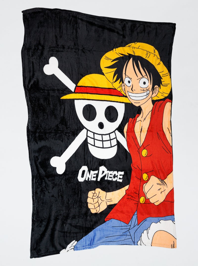 Manta polar 'One Piece' Preto - Kiabi