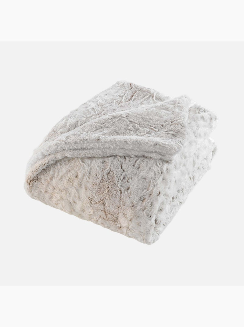 Manta poliéster alaska douceur d'intérieur Branco - Kiabi