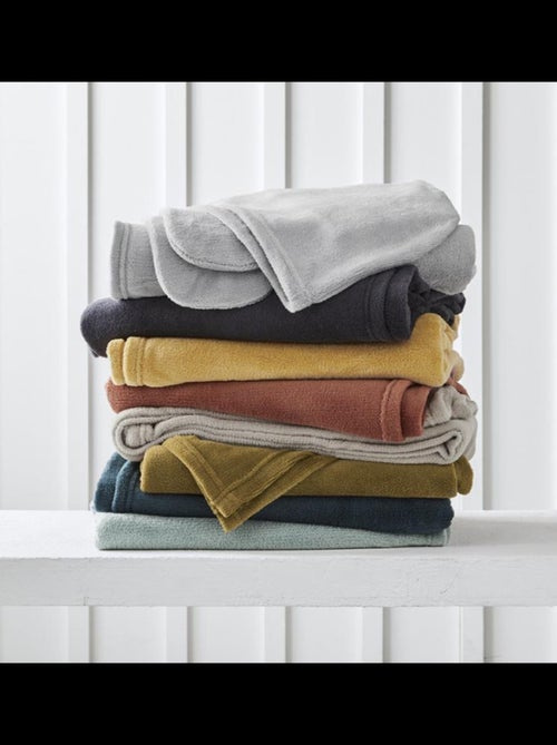 Manta poliéster polaire promo linge - Kiabi
