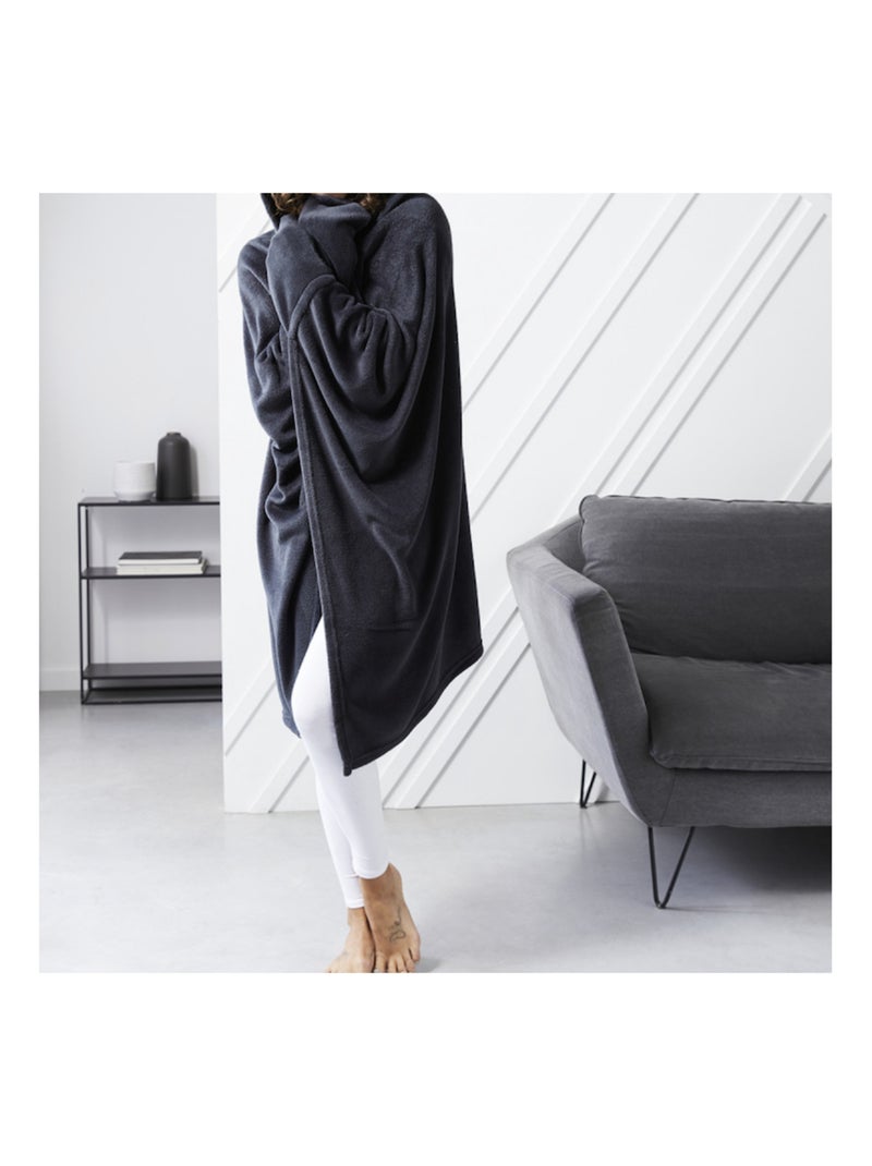 Manta poliéster polaire promo linge Cinza antracite - Kiabi