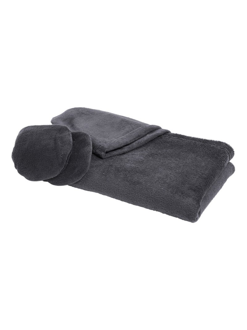 Manta poliéster polaire promo linge Cinza antracite - Kiabi