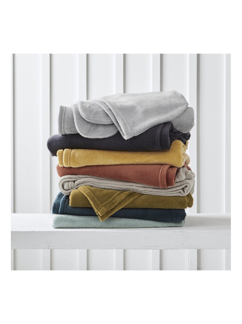 Manta poliéster polaire promo linge Cinza antracite - Kiabi