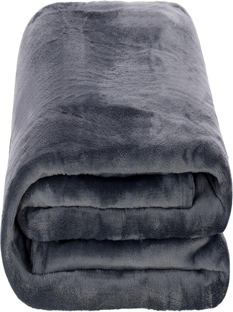 Manta poliéster promo linge Cinza antracite - Kiabi