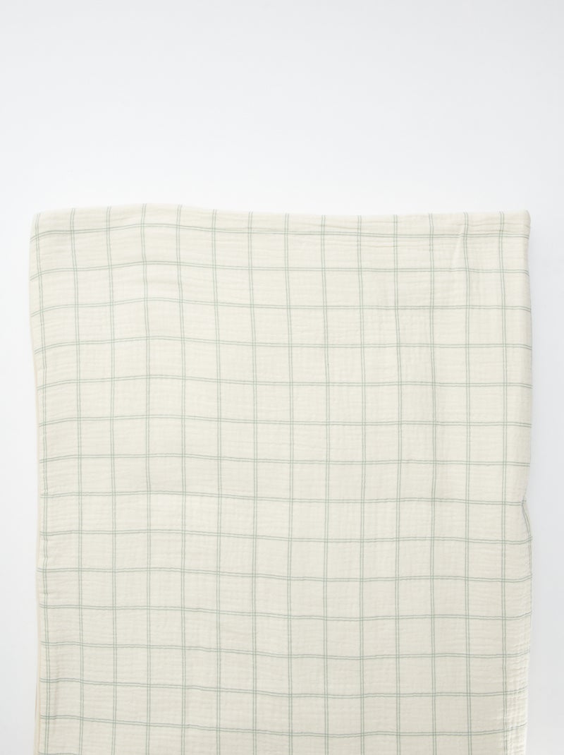 Manta reversível 110 x 150 cm - Kiabi Home VERDE - Kiabi