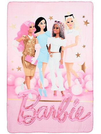 Manta rosa menina barbie - licença oficial