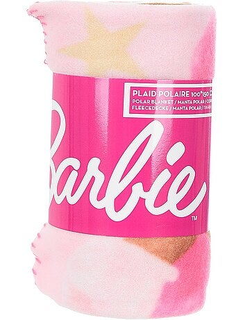 Manta rosa menina barbie - licença oficial
