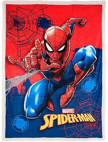 Manta vermelho menino spiderman - licença oficial