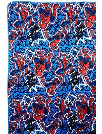 Manta vermelho menino spiderman - licença oficial