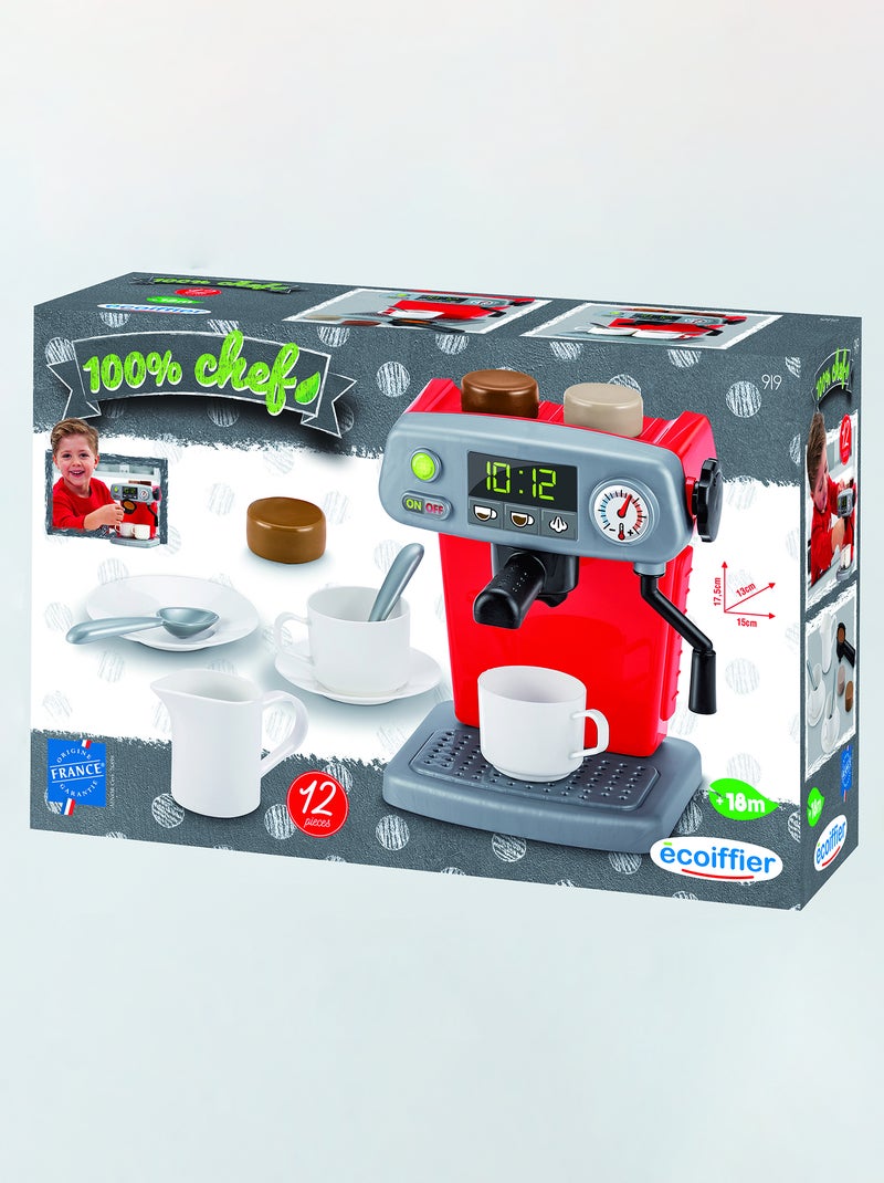 Máquina de café com acessórios - Brinquedo Vermelho/ Cinza - Kiabi