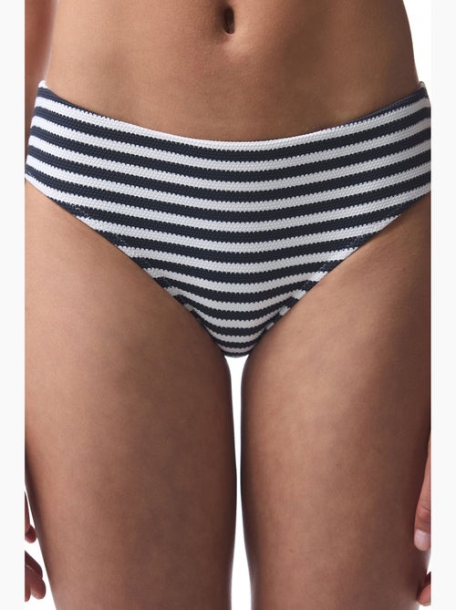 Marbel hipster parte de baixo de biquíni às riscas penti - Kiabi Marbel hipster parte de baixo de biquíni às riscas penti - Kiabi