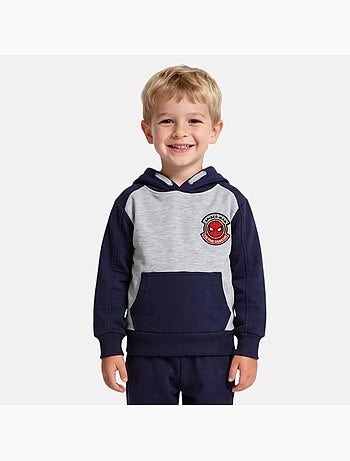 Marvel - camisola com capuz estampada, bolso tipo canguru
