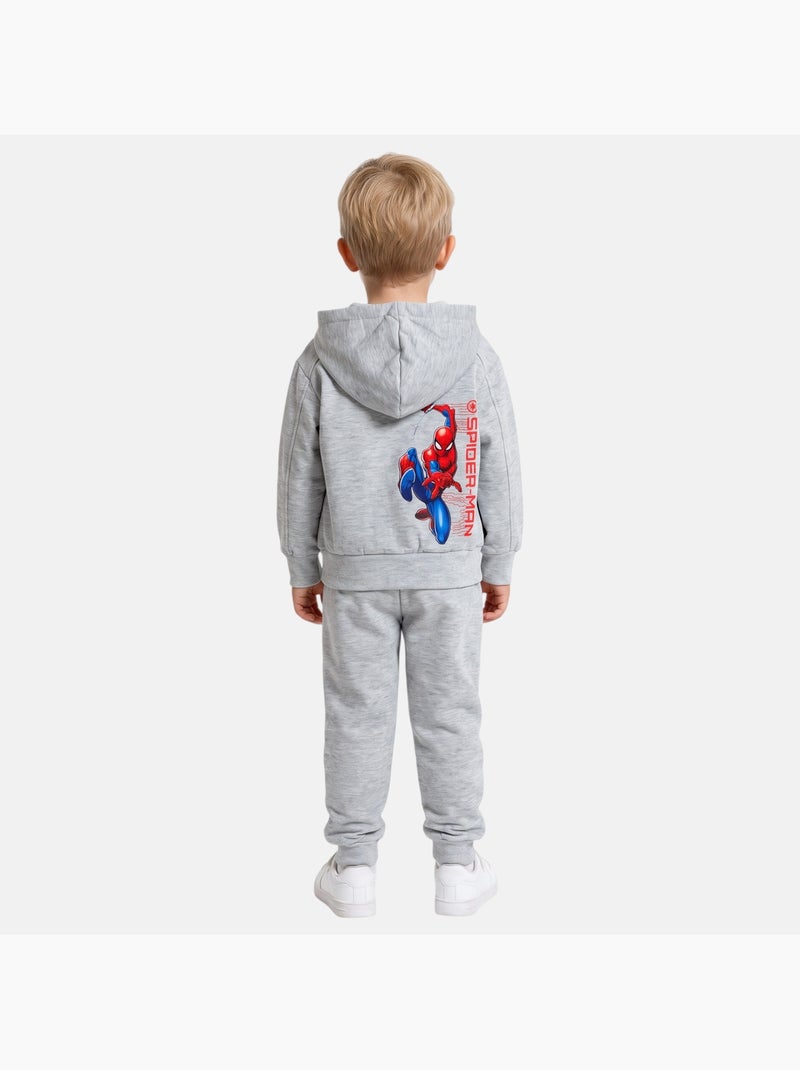 Marvel - conjunto de camisola com capuz e calças de treino estampadas Cinza - Kiabi