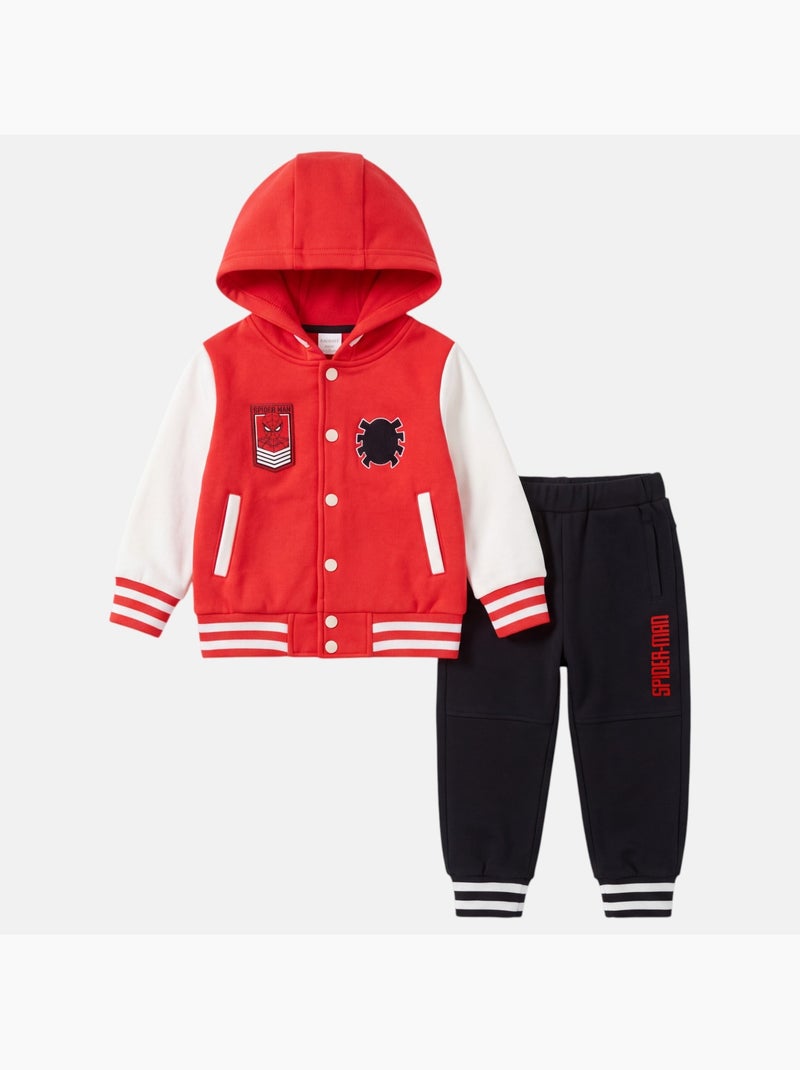 Marvel - conjunto de camisola com capuz e calças de treino estampadas Vermelho - Kiabi