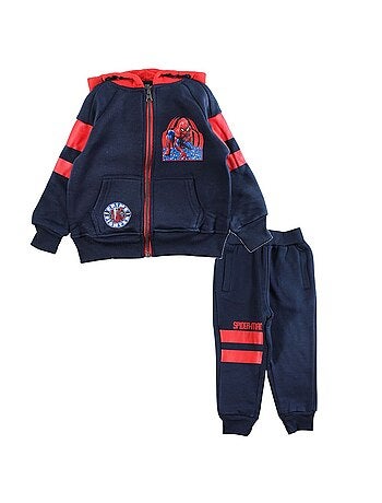Marvel - Conjunto fato de treino menino casaco com capuz e calças estampado