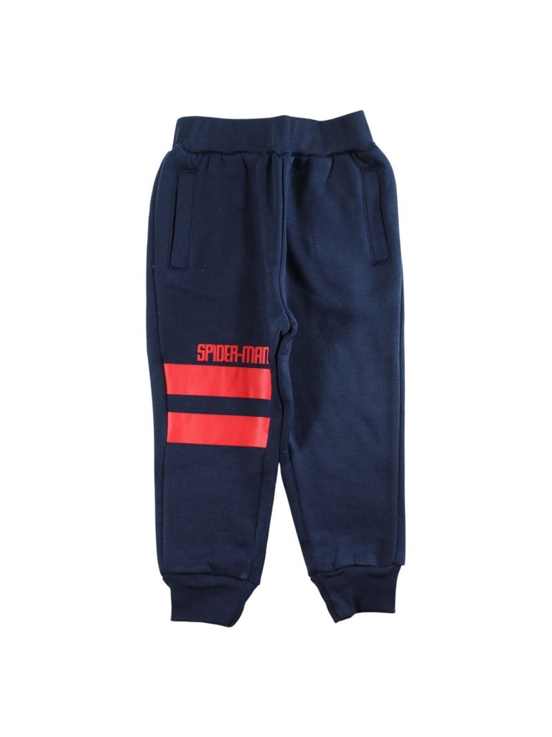 Marvel - Conjunto fato de treino menino casaco com capuz e calças estampado Azul-marinho - Kiabi