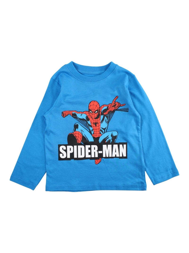 Marvel - Pijama algodão menino estampado Azul - Kiabi
