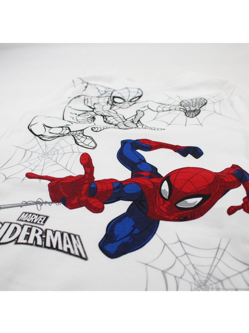 Marvel - Pijama algodão menino estampado Azul - Kiabi
