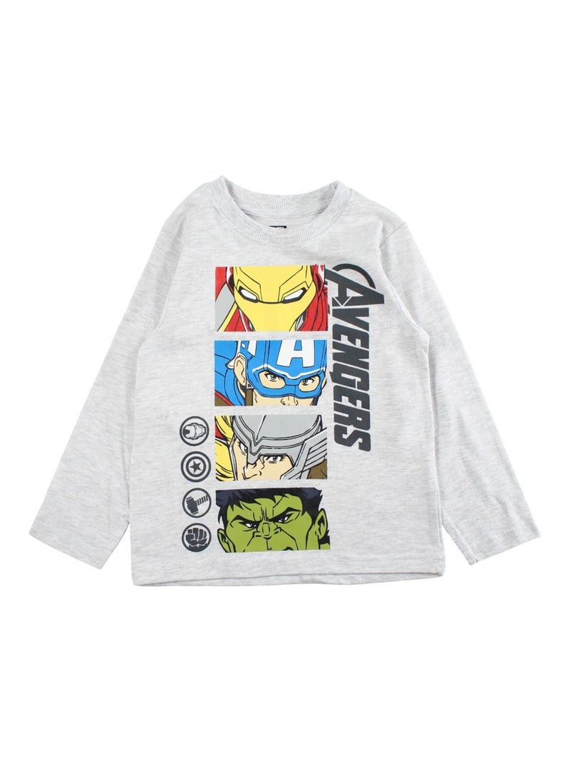 Marvel - Pijama de algodão menino com estampa Cinza - Kiabi