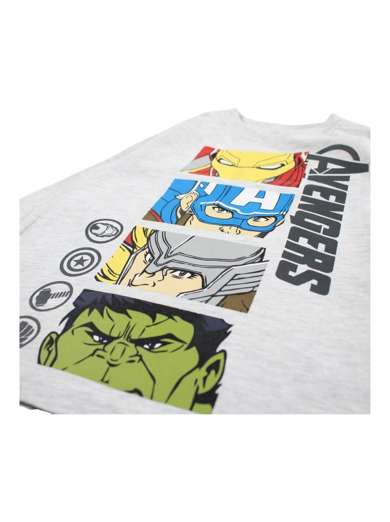 Marvel - Pijama de algodão menino com estampa Cinza - Kiabi