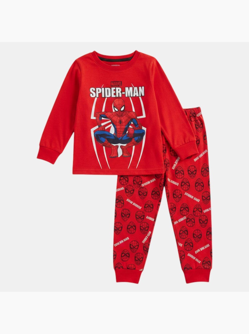 Marvel - pijama para menino spider man Vermelho - Kiabi