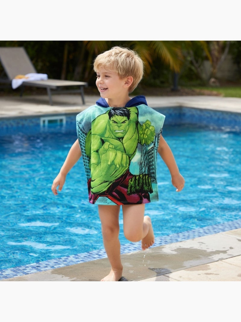 Marvel - Poncho de banho com estampa menino Verde - Kiabi