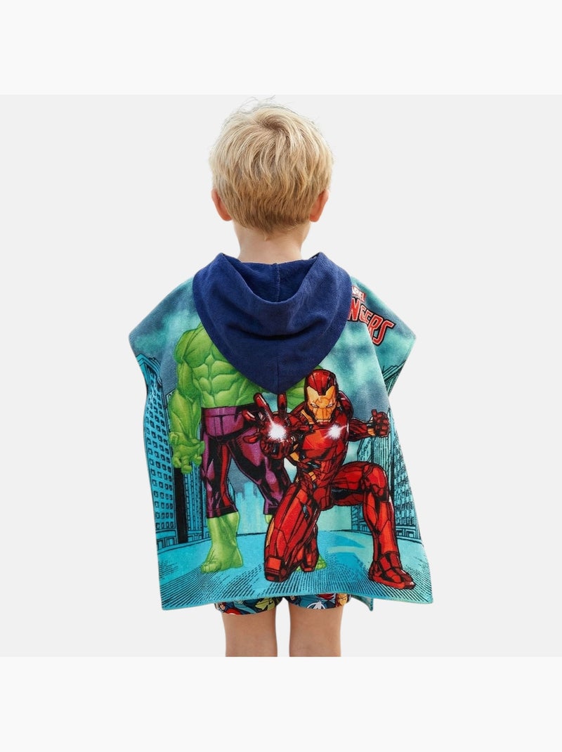 Marvel - Poncho de banho com estampa menino Verde - Kiabi