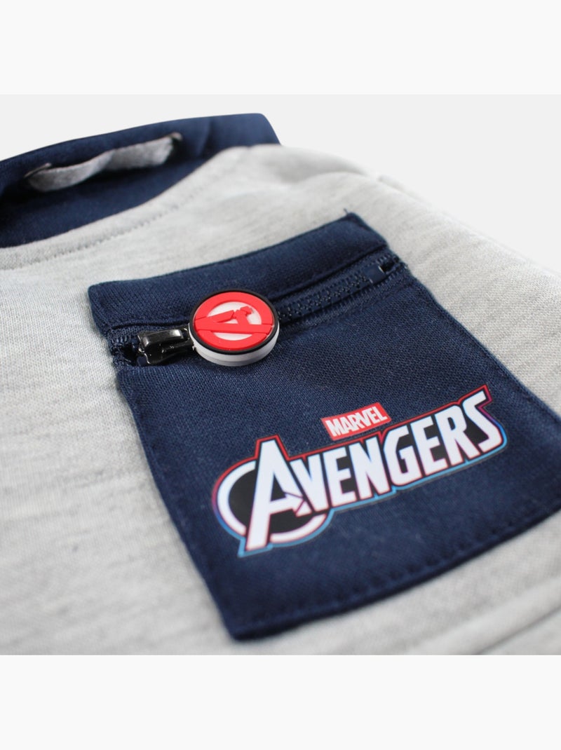 Marvel - Sweat com capuz com bolso canguru Cinza - Kiabi