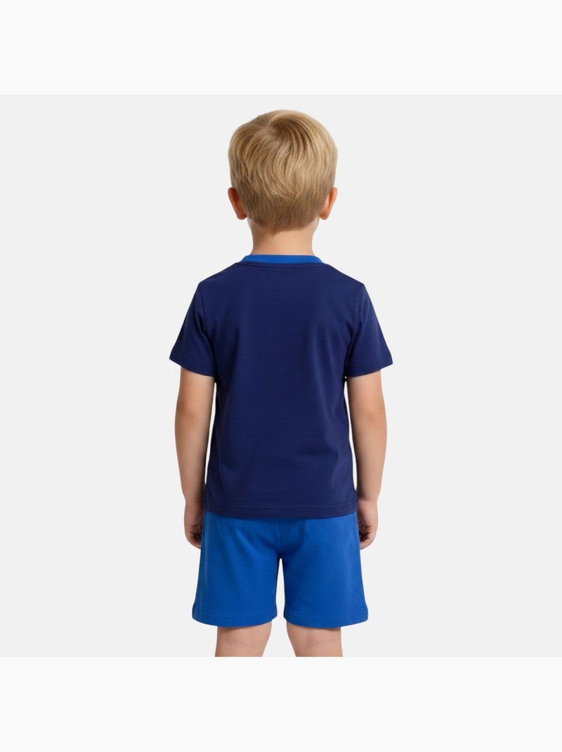 Marvel - T-shirt com estampa e calções a condizer Azul-marinho - Kiabi