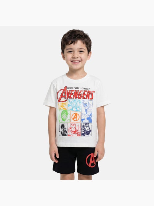 Marvel - T-shirt com estampa e calções a condizer - Kiabi Marvel - T-shirt com estampa e calções a condizer - Kiabi