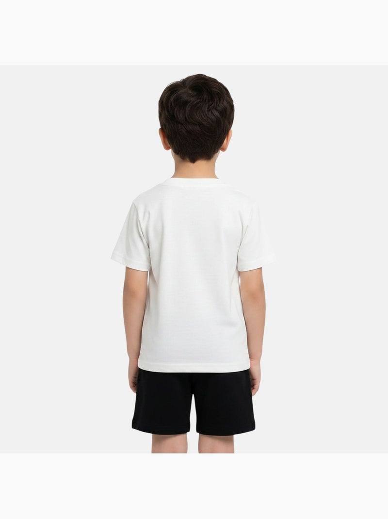 Marvel - T-shirt com estampa e calções a condizer Branco - Kiabi