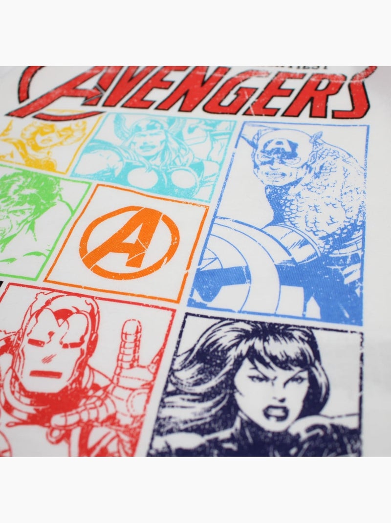 Marvel - T-shirt com estampa e calções a condizer Branco - Kiabi